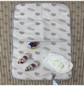 Resim meditroia Bebek Alt Açma Minderi Bakım Pedi Örtüsü Sıvı Geçmez... Açık Gri 
