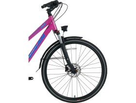 Resim Bisan Trx 8300 City 700C Şehir Bisikleti – Alüminyum Kadro, Shimano Altus 27 Vites, Hidrolik Disk Fren, Mozo Amortisör, Çamurluk ve Arka Bagajlı 