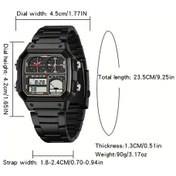 Resim Oldfriend Sanda Erkek Spor Saati Deep Blue Dual Zaman Kronometre Alarm 50m Suya Dayanıklı Diğer 