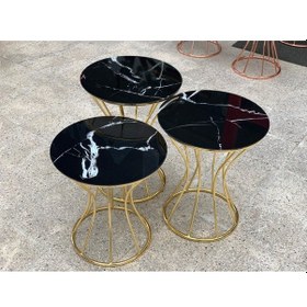 Resim Brc Kum Saati Zigon Model Siyah Mermer Temper Cam Metal Transmisy 