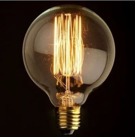 Resim Edison Flemanlı Dekoratif Rustik Ampul 60 Watt E27 Duy, G120 Glop 