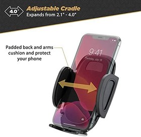Resim Scosche SUHWD-XCES0 Select Vantuzlu Telefon Tutucu, Araç için, Ayarlanabilir Kilitleme Kolu, Hızlı Açma Düğmesi, Siyah 