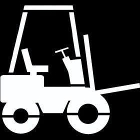 Resim Boyama Şablonu Forklift Alüminyum 100x100cm 