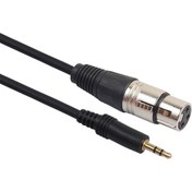 Resim 5032 Xlr Mikrofon 3.5Mm Çevirici Adaptör Dönüştürücü 3 Pin Dişi Ses Kablosu 