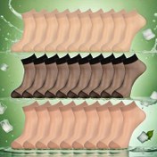 Resim 20/30 Çift Kadın Yüksek Esnek Moda Ayak Bileği Yüksek Şeffaf Ultrathin Yumuşak Sıkılan Destekli Burun Yazlık Rahat Görünmez Çorap - Bej, Siyah, Hafif Kahverengi, Polyester Karışımı, Örgü Kumaş, Rahat Giyim | Görünmez Çoraplar | Esnek Kumaş 
