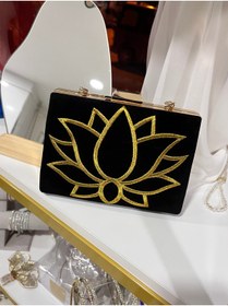 Resim Beyaz Hobi aksesuar Lotus Abiye Çanta 