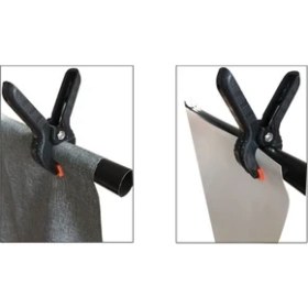 Resim Ggt Fon Tutucu Mandal Perde Tutucu Mandal Clamp Kıskaç (9 adet) 