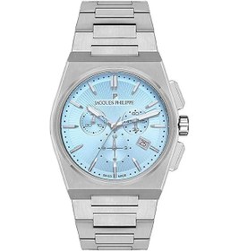 Resim Jacques Philippe Jpqgc41x6lb Swiss Made Safir Cam Çelik Gri 42 Mm Erkek Kol Saati 