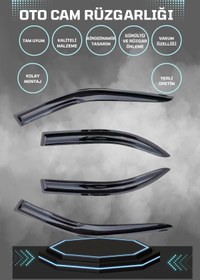 Resim TROBUS Renault Clio 4 Stw 2012-2019 Uyumlu Cam Rüzgarlığı 4lü Takım 