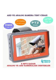 Resim Kamera Test Cihazı 8 Mp'e Kadar Ahd +analog Kameralar İçin Teıco-5888 
