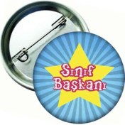 Resim Hediye Panayırı Sınıf Başkanı Öğrenci Rozeti - 20 Adet 