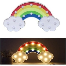 Resim Büro Ev Ofis Hediyesi İçin Led Işıklı Gökkuşağı Gece Lambası Diğer 