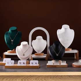 Resim 1 adet Kalp şeklinde Ahşap Takı Rafı - Kolye Takı Ekranı 