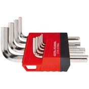 Resim Ceta Form Lt/12 12 Parça L Allen Anahtar Takımı kısa Tip-nikel 