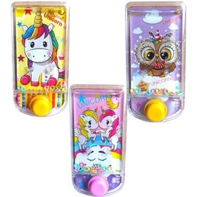 Resim Oyuncak Unicorn Temalı Suda Halka Geçirme Oyunu Su Atarisi Unikor 