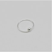 Resim MAZEN Gri Toplu Halka | 925 Ayar Gümüş Tekli Hızma | Minimalist Burun Piercing | Kadın Takı Aksesuar 