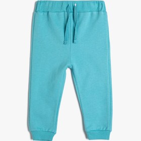 Resim Erkek Bebek Basic Jogger Eşofman Altı Beli Bağlamalı Pamuklu 