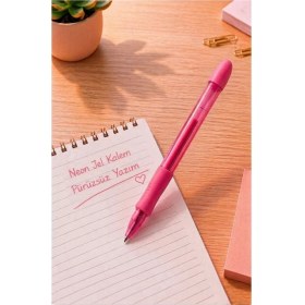 Resim Artlantis Neon Jel Kalem 1.0mm 1 Adet Pensan Neon Gel Tükenmez Kalem Neon Pilot Kalem Canlı Neon Renk Akıcı Yazım Okul Ofis 