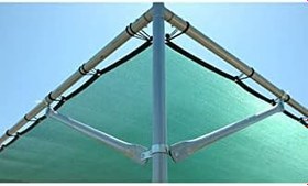 Resim %95 Güneş Geçirmez Gölgelik File, Gölgeleme Tülü, Çit Filesi, Balkon Gölgeliği 14x12 m2 -Yeşil 