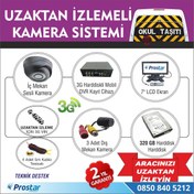 Resim Okul Ve Servis Taşıtları İçin 320 Gb Kayıtlı Kamera Set 