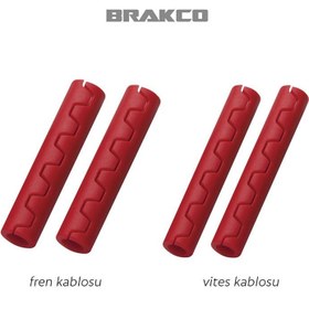 Resim Brakco MBP-49/50 4'lü Kablo Koruma - Kırmızı 