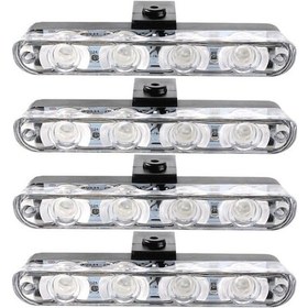 Resim Wondernest Uzaktan Uyarı Sones Kumandalı Kablosuz Izgara Işıkları Işıkları Flaş Beyaz Arada Araba 4'ü 16led 1 Nb Beyaz 