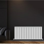 Resim 600x1272 Armoni Yatay Alüminyum Radyatör Snow White Beyaz 