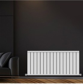 Resim 600x1272 Armoni Yatay Alüminyum Radyatör Snow White Beyaz 