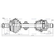 Resim Maher 01977 Aks Komple Ön Getz 03-11 Dizel Sol Abs'li 48 Diş 631mm 495001c500 