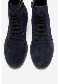 Resim Luvishoes Nelvy Lacivert Süet Hakiki Deri Kadın Bot Lacivert 