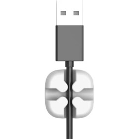 Resim Orıco Masaüstü Silikon Kablo Klipsi Düzenleyici Organizer Gri 