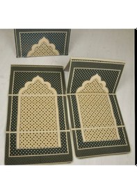 Resim Namaz Seccadesi - Sırt Destekli Sırt Dayamalı Katlanabilir 2 Ade (550807913) 