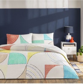 Resim Taç Luvına Ranforce Çift Kişilik Nevresim Takımı Turkuaz 000000001000050396 Turkuaz 