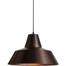 Resim Riolight Retro Kahve Içi Kahve Tekli Metal Sarkıt Çap: 24Cm 