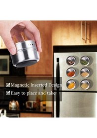 Resim 6'lı Mıknatıslı Baharatlık Seti 