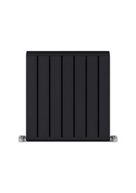 Resim 500x552mm Armoni Yatay Alüminyum Radyatör Silk Patern Black Pütürlü Siyah 