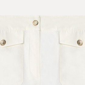 Resim Mudo Kadın Beyaz Comfort Fit Çift Cepli Şort 
