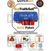 Resim Eva Trafik Seti Plus - 1 Kg Yangın Tüpü - 4 Yıllık - Mavi - Gold Paket 