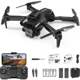 Resim Çift Kamera Drone Uzaktan Kumanda App Destekli Quadcopter Tek Tuş Iniş Kalkış 
