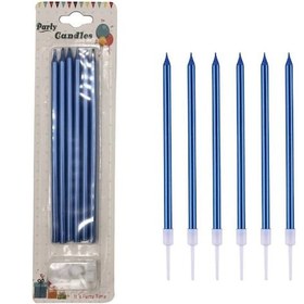 Resim Mavi Mum 6 Lı 20 Cm 
