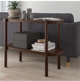 Resim Lısterby Konsol Sehpa, Koyu Kahve 92x38x71 Cm Meridyendukkan 