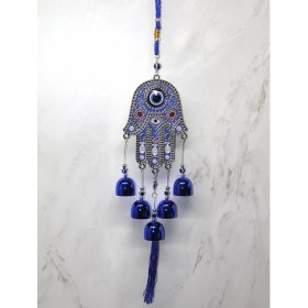 Resim Metal Nazar Boncuğu Çan Model 8 