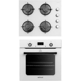 Resim İtimat Beyaz 2'li Pro Ankastre Set (Ocak-Fırın) 1530 - Af550 