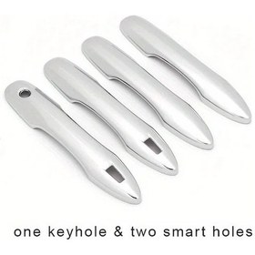 Resim Dashanshop Toyota Corolla Cross Xg10 2021-2024 Kaput Kolu Kılıfı 4 Adet Gümüş Abs Çizilmeye Dayanıklı 