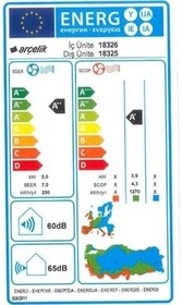Resim Arçelik Ekolojik 18325 A++ 18000 BTU Inverter Duvar Tipi Klima 