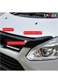 Resim Ford Custom 2012-2017 Yıl Aralığı Uyumlu Kaput Rüzgarlığı 3mm Siyah 