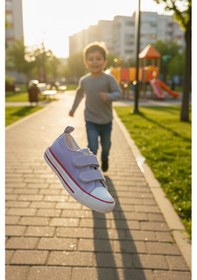 Resim Enoch Burun Korumalı Converse Cırtlı Çocuk Ayakkabı Lila 