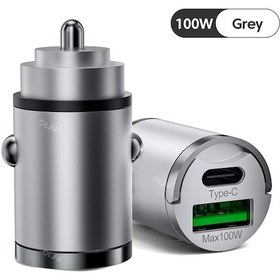 Resim Crouch Mini 100w Qc3.0 Araç Şarj Cihazı Pd Tip C Usb Hızlı Şarj İphone Uyumlu Samsung Xiaomi Huawei Chdistribütör Garantili 