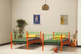 Resim Argimo Carme Genç Çocuk Odası Metal Ranza ve Karyola - 90x190 