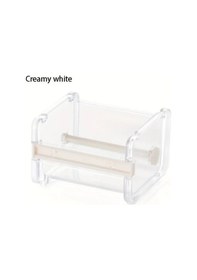 Resim Fochsia Çok Amaçlı Beyaz Bant Kesici Saklama Kutusu El Aletleri Paketleme Bandı Düzenleyici 